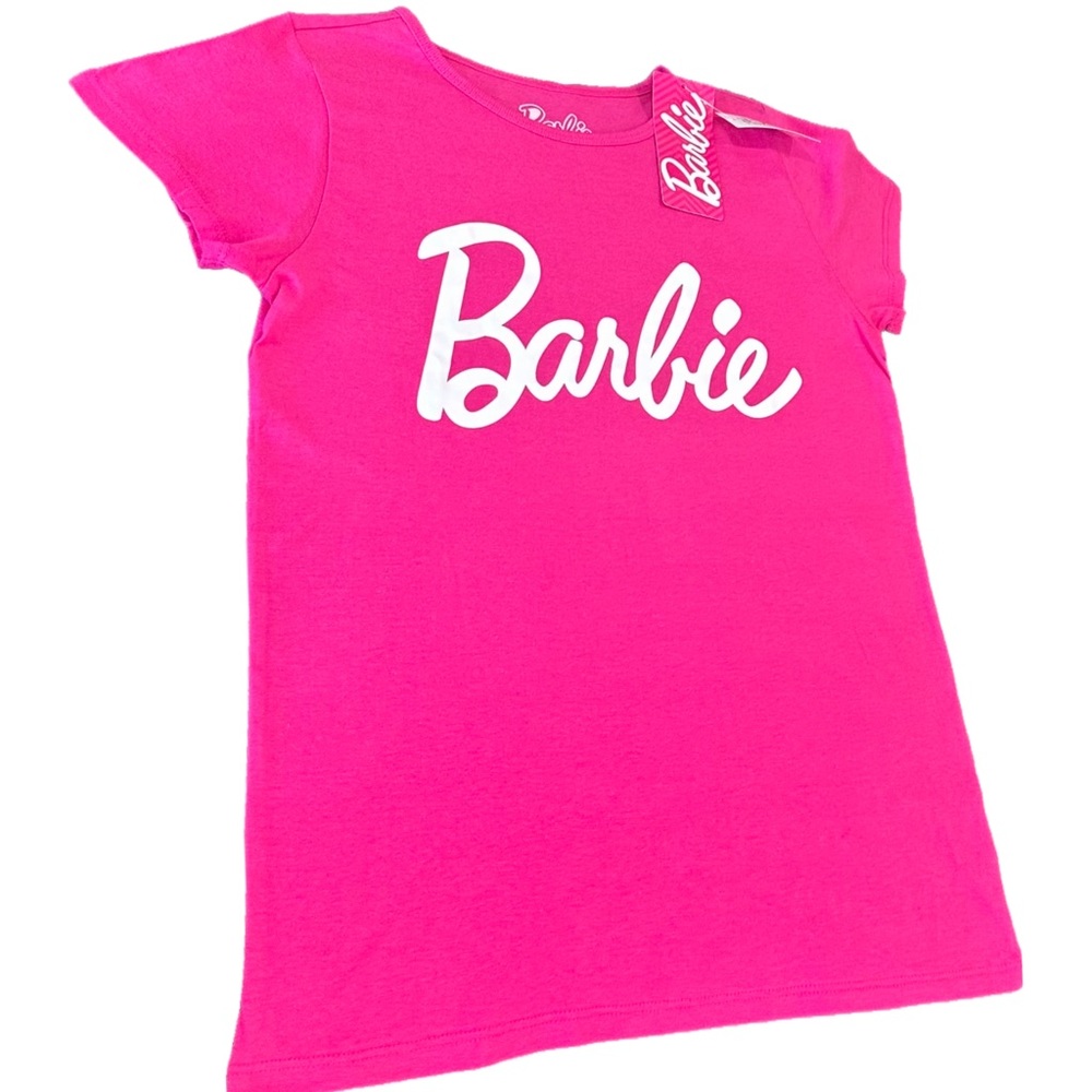Girls Barbie Graphic Tee - Bright Pink Sz.  XL